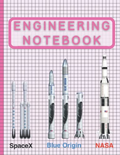 SpaceX Blue Origin Nasa Rockets Engineering Notebook: Graph Paper, Quad Ruled,120 Sheets, Work Home School Lab Supplies for Engineers Designers Architects v16