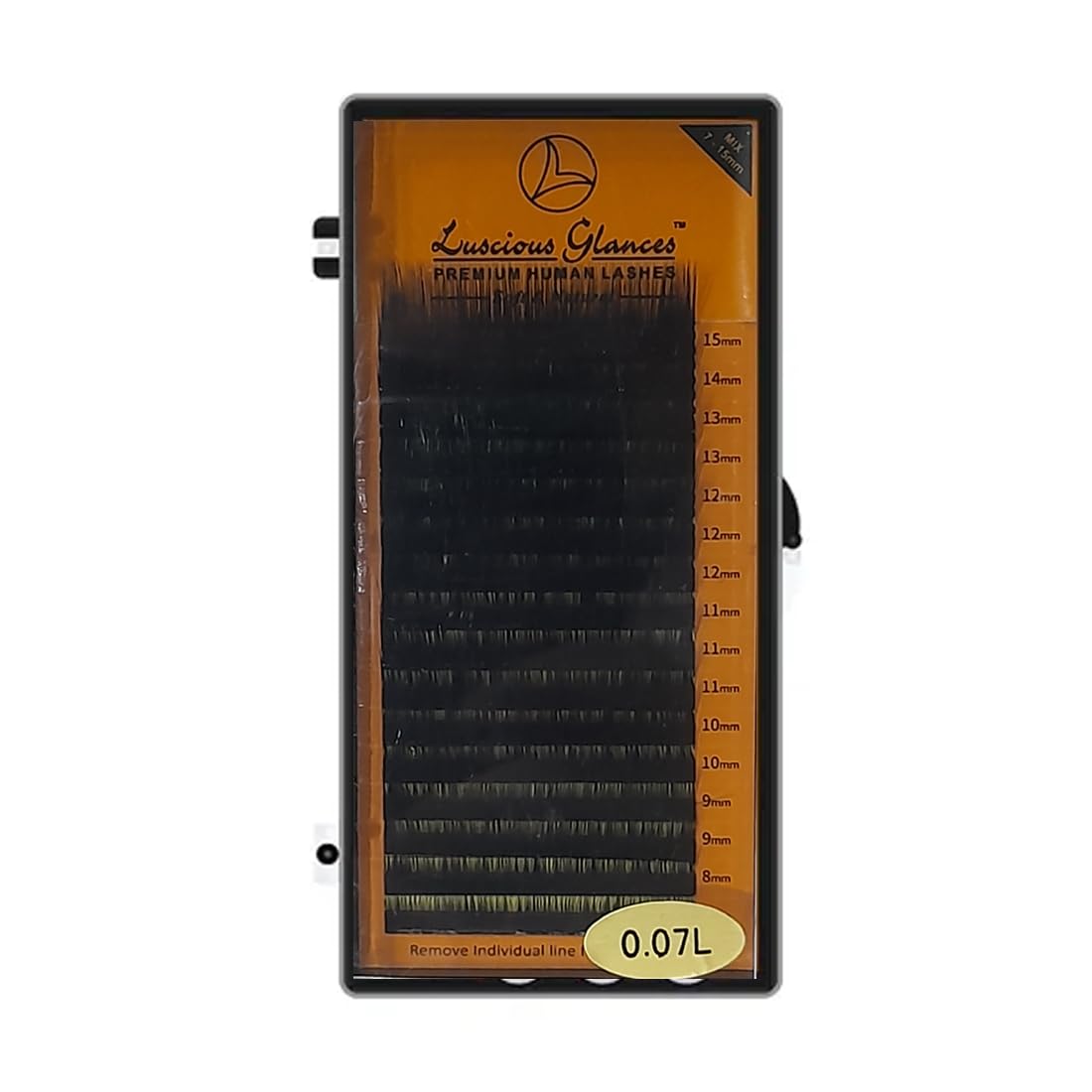 LUSCIOUS GLANCES L CURL MIX LENGTH EYELASH EXTENSION BOX THICKNESS 0.07 CURL D-image-39