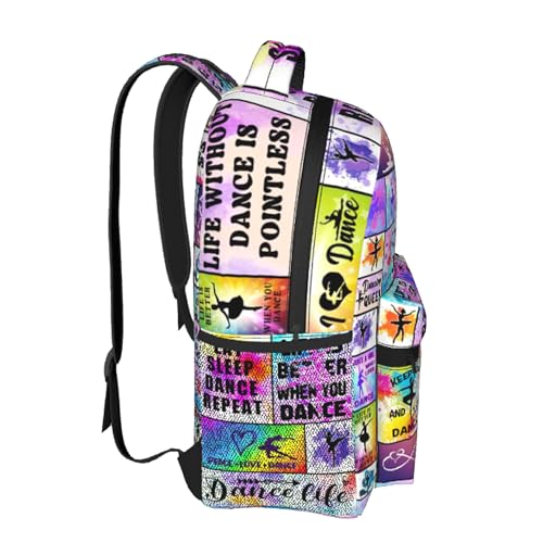 Dance Backpack Ballet School Bookbags 16 Inch Dance School Backpacks Travel Backpack Sport Daypack for Kids Girls Boys Women Men Gifts3