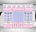 Fanghui 7x5FT Ice Cream Party Backdrop Cute Pink Photo Studio Parlor Door Window Cake Princess Birthday Party Banner Wallpaper Photography Backdrops for Picture