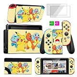 oqpa for Nintendo Switch OLED 2021 Skins Stickers for Girls Boys Kids Cute Kawaii Anime Cartoon Char