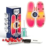 Yardkicks Traction Kit: DIY Baseball Softball Cleats for Your Shoes - Transform Sneakers Into Custom Cleats - Unisex Spikes - 20 Studs - Ideal Gift for Ball Players & Kids to Boost Field Traction-Red