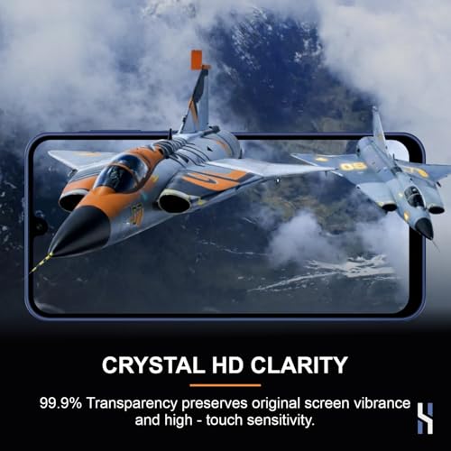 Image of Tempered Glass for Samsung Galaxy A17 | M17 | F17 | M36 | F36 (6.7 Inch) Military Grade 9H Screen Guard, Anti-Scratch, Shatterproof, Edge-to-Edge Full Coverage - Black Border