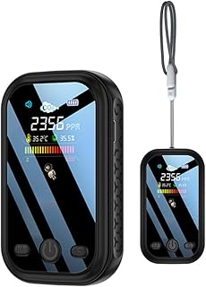 Upgraded Mini CO2 Detector, Multi-Function CO2 Monitor Meter Air Quality Monitor Carbon Dioxide Detector Portable Temperature and Humidity Detector for Travel Home Indoor or Anywhere You Use