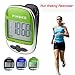 PINGKO Outdoor Multi-Function Portable Sport Pedometer Step/Distance/Calories Counter - Green