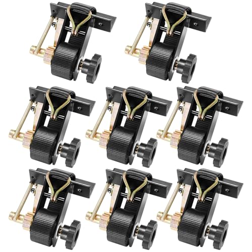 VEVOR Ladder Rack Ratchet Straps, 1.4' Black Square Tube Mount, 1.5'' Wide x 7.5' Long Black Ladder Rack Straps with Double J-Hooks, 500 lbs Load Heavy Duty, Cargo Buckle Lock Strap (8 Pack)