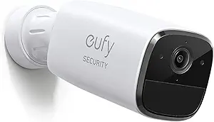 eufy Security, SoloCam C120, Outdoor Security Camera, WiFi, Wireless, Wire-Free, Advanced AI Person-Detection, Two-Way Audio, 2K Resolution, 90dB Alarm, IP65 Weatherproof, No Monthly Fee (Renewed) asin的图片
