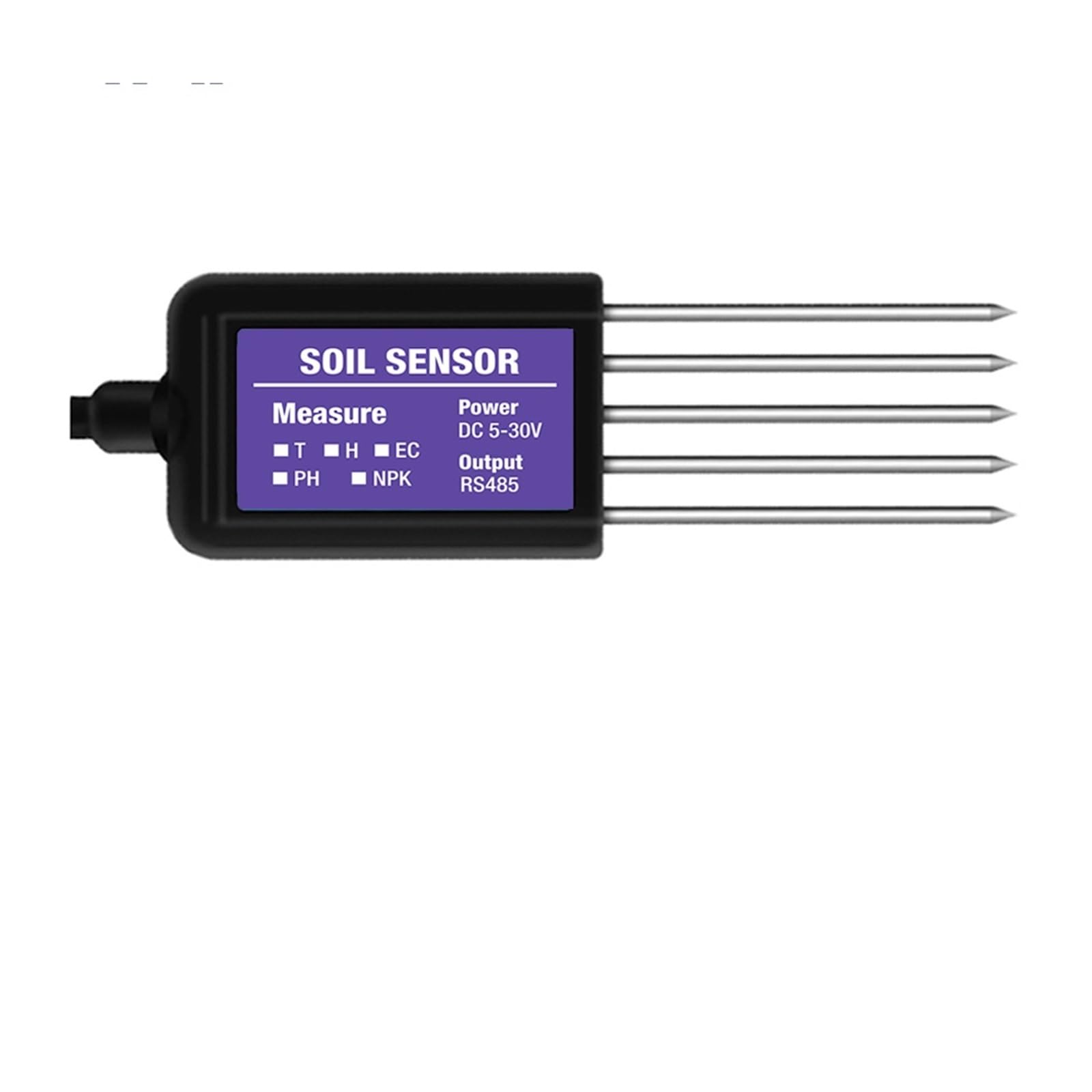 PXQCHAVLN RS485 Modbus Soil Sensor 7 in 1 Measures Soil Moisture Temperature Humidity EC PH NPK(Th-ph-npk)