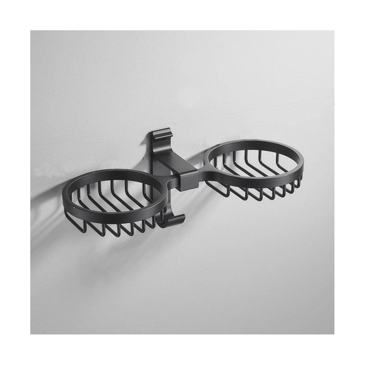 NOBRIM Jabonera de 2 Niveles, Barra montada en la Pared, Soporte para Esponja de jabón, es Adecuado para baño y Cocina, Potente Adhesivo sin Rastro, sin perforación