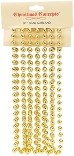Christmas Concepts® 9ft Christmas Bead Chain - Christmas Bead Garlands - Christmas Decorations (Copper)