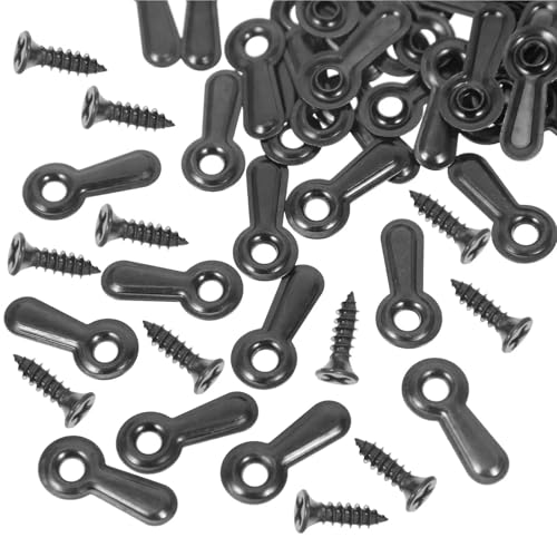 Image of Picture Frame Backing Clips 500pcs Sturdy Iron Hardware Turn Buttons for Hanging Photos Photo Frame Fastener Parts for Hanging Pictures