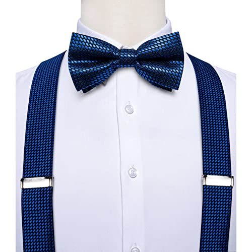 Set de Tirantes y Corbata de Seda para Hombre Azul miniatura 2