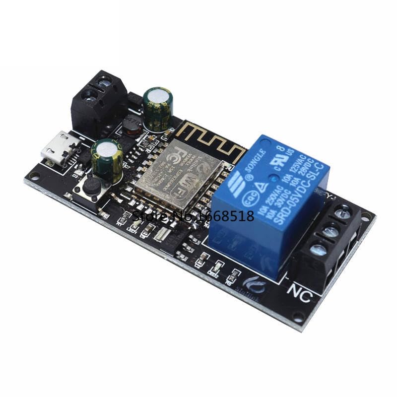 Sinilink WiFi Mobile Phone Remote Control Relay Module DC6V~36V Smart Home Phone APP ESP-12F XY-WF36V