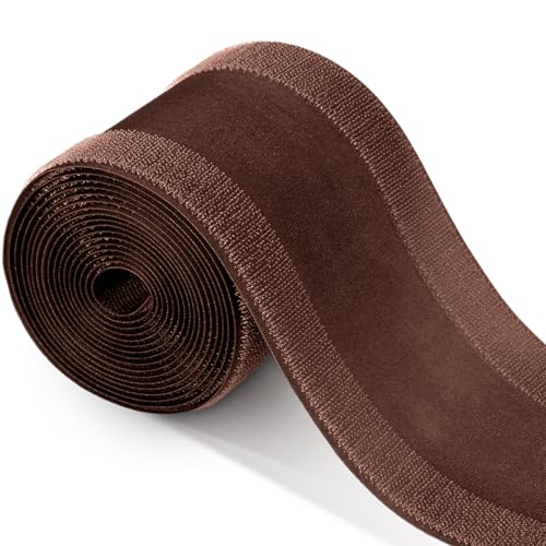 Image of WILLBOND Carpet Cord Cover Cable Protector Floor Cover Cable Protector Management Only for Commercial Office Carpet(9.84 ft,Brown)