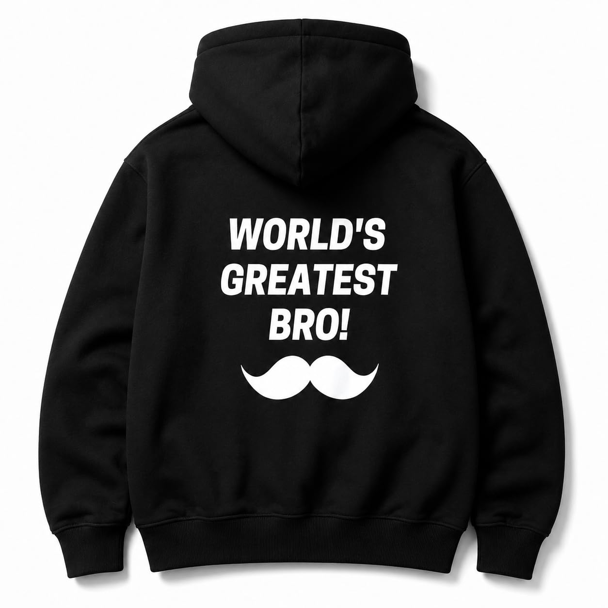 nutcase Black Hoodies for Men Stylish | Premium Cotton Blend Hoodies for Brother | Casual Full Sleeve Sweatshirt | Rakshabandhan Gift for Brother - Worlds Greatest BRO! - (XL)-picture-13