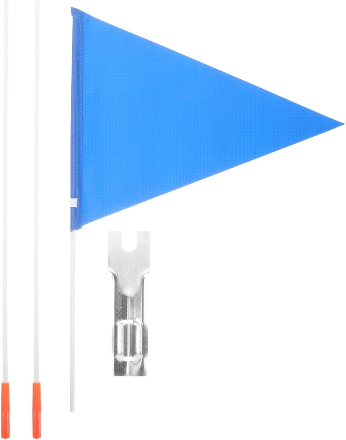 Durable 2/6 sets Bike Flag Glass Fiber Pole Lightweight Compact Waterproof Tail Flagpole Vehicle Advertising Cycling(6sets)