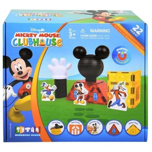 Tytan Disney Junior Mickey Mouse Clubhouse 22-Piece Magnetic Tile Set