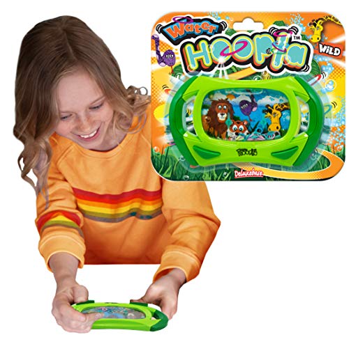 Water Hoopla - Safari from Deluxebase. Wild Animal Retro Toys Water Handheld Game. Ring toss Hand held Mini Arcade Games for Kids and Adults