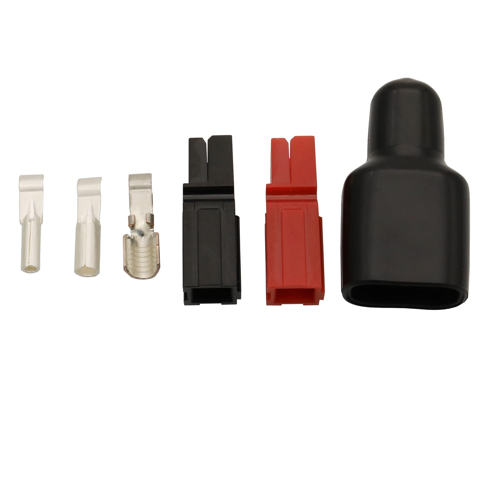 Lot de 108 connecteurs à déconnexion rapide Rouge/noir 15/30/45 A Connecteur d'alimentation Prise de batterie avec couvercle en PVC ignifuge