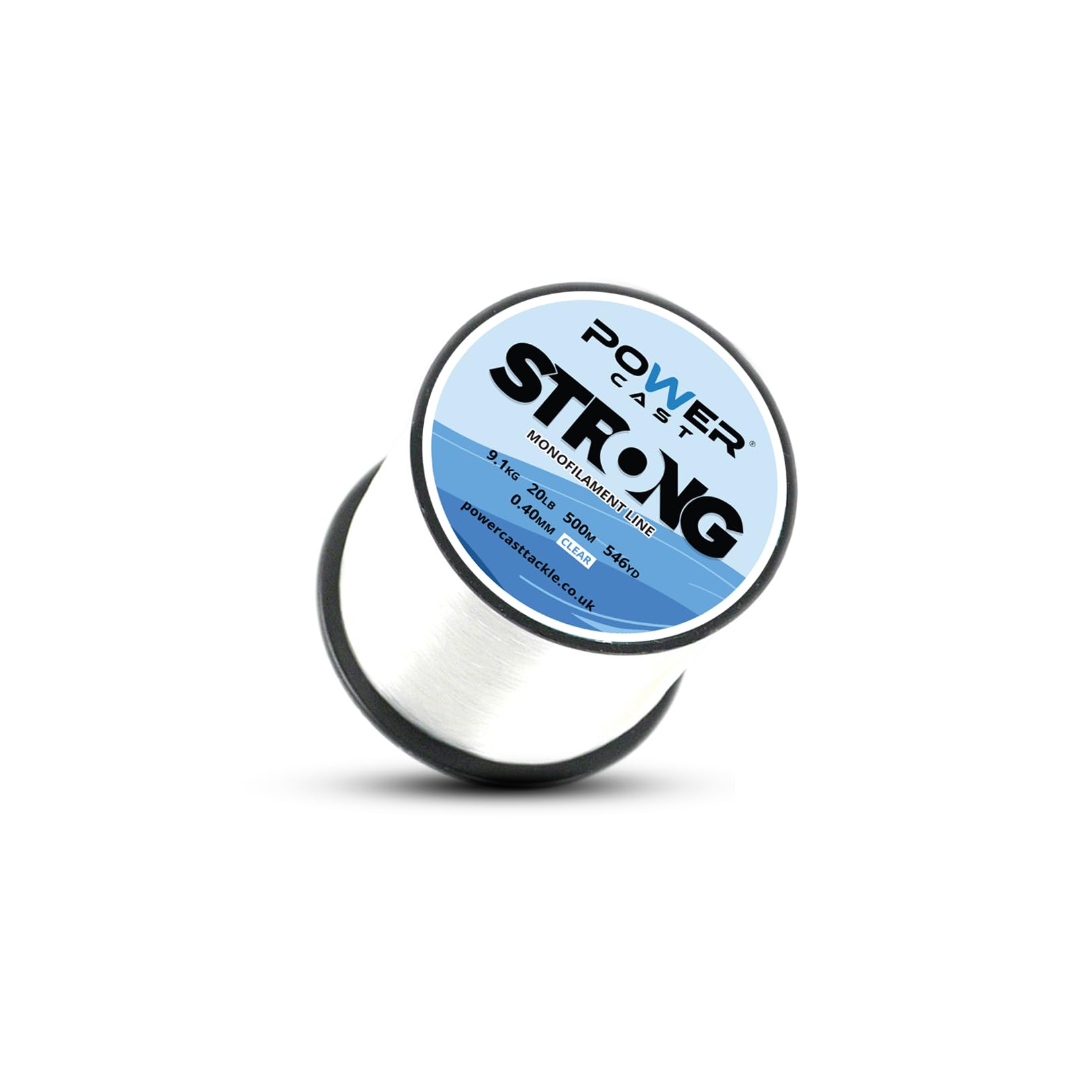 Strong Monofilament Fishing Line (Clear, 9.1kg/20lb - 500m/546yd - 0.40mm), Transparent, 20 lb - 546 yd - 0.40 mm