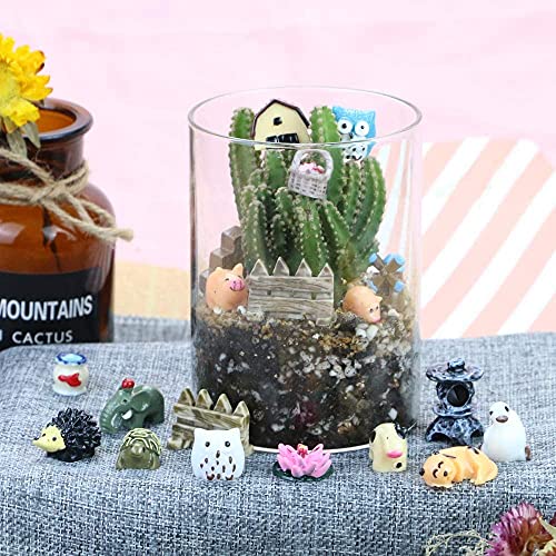 104 Pcs Miniature Fairy Garden Accessories, Including Fairy Garden Animals, Mini Garden Houses And Diy Fairy Garden Dollhouse Decoration,Miniature Figurines, Micro Landscape Ornaments, Garden Diy Kit #TOP4