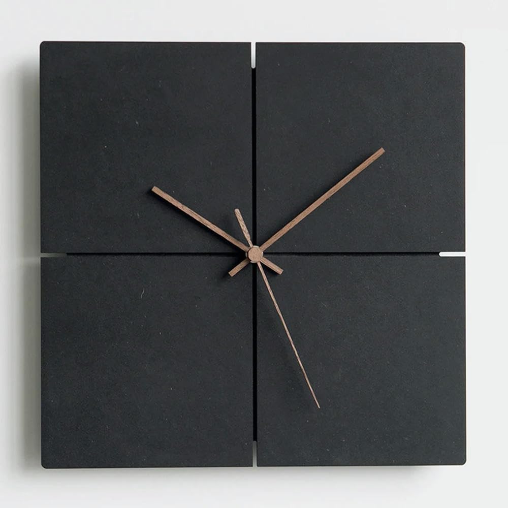 NYSDM Quadrato Orologi Da Parete Unico Digitale Piccolo Appartamento Semplicità Decorazione Nero Reloj Pared Mobili Per La Casa