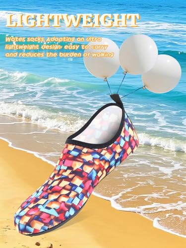 Water Shoes for Men's and Women's Aqua Socks Quick-Dry Beach Pool Swim Surf Yoga Socks3