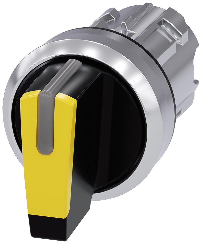 Selector lumineux jaune Siemens Sirius bouton commutateur à manette courte momentané I-O-II