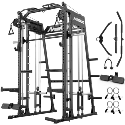 Mikolo Smith Machine with Crossover & Lat-Pull