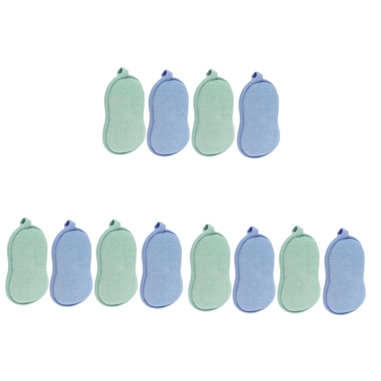 minkissy Lot De 3 Brosses Exfoliantes Double Face Pour Le Corps Et La Pour Nouveau-nés Enfants Tout-petits Bébés Mousse Riche Et Forte Capacité De Nettoyage 4 Pièces X 3