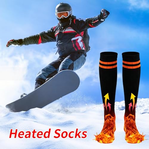 Chaussettes chauffantes électriques pour ski randonnée et pêche - 7
