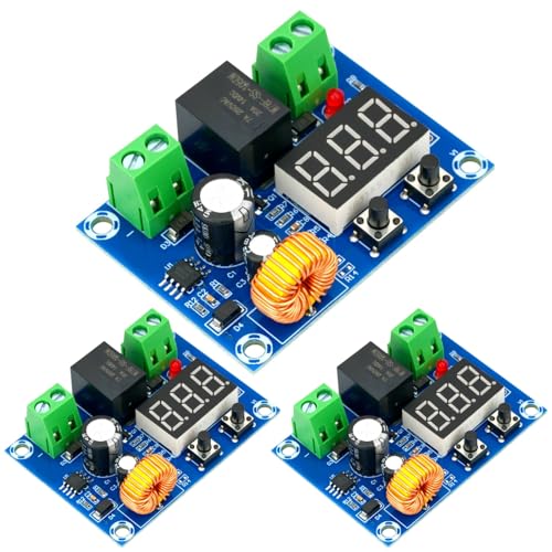 MTDELE Digital Low Voltage Cutoff Voltage Protector Switch DC 12-36V Compatible with for Lead Acid Battery and Lithium Ion Battery Over-Discharge Protection Module (3)