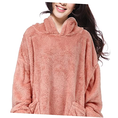 Chemise de nuit velours coton polyester et pyjama chaud sweat à capuche