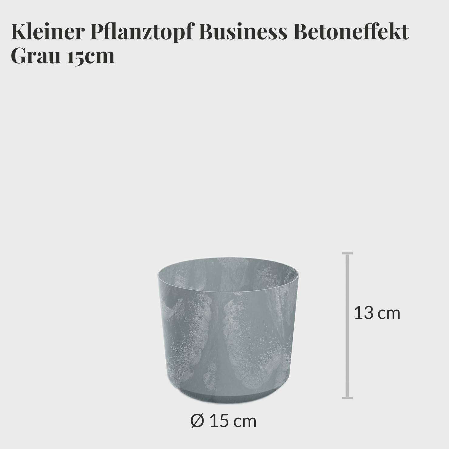 Hydro Büropflanzen Set Sideboard Betonoptik Grau Sansevieria