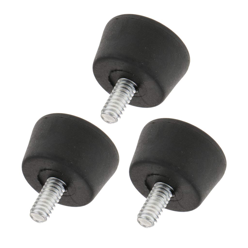 perfk 3X 1/4" Crampons Pieds Trépied en Caoutchouc Universel Fixation Embouts Remplacement