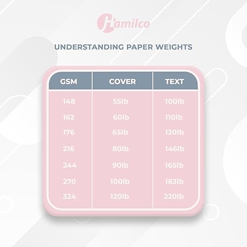 Miniatura 4 de Hamilco Papel de cartulina legal blanco brillante de 8 12" x 14" Cartulina de 80 libras, cubierta de 25 unidades