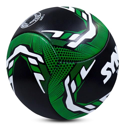 Image of Synco Football Shield | PVC Machine Stitched | 6 Panel Soccer Ball | Football for Training & Practise Sessions | Suitable for Soft & Turf Ground | Soccer Ball Size 5