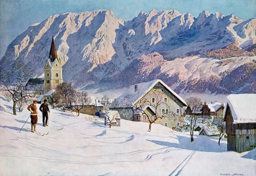 Impresiones en lienzo de alta calidad: obra de Gustav Jahn Mitterndorf 60x90cm