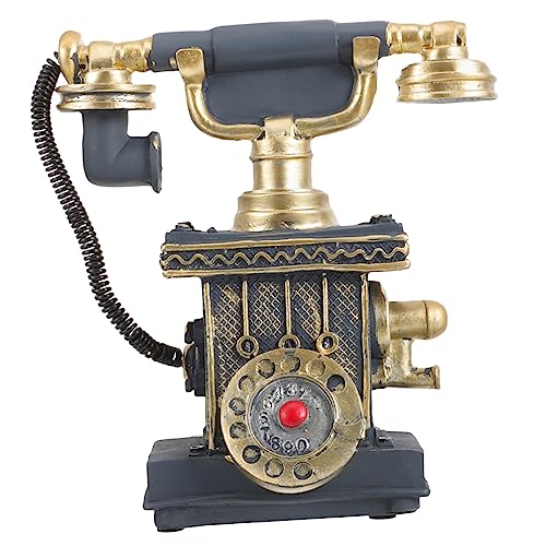 Ciieeo Miniature Phone Model Resin Home Decor Mini Telephone Ornament for DIY Miniature Houses