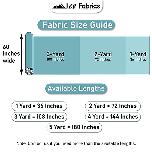 Ice Fabrics Nylon Spandex Fabric By The Yard - 60 Inch Wide Spandex Swimwear Fabric - 4 Way Stretch Fabric For Active Wear, Yoga Pants, Table Cloth - Swimsuit Fabric By The Yard thumb #4