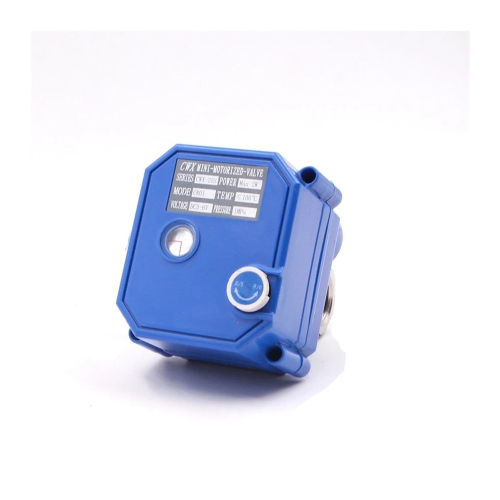 Vanne à Bille électrique 1/2 "3/4" 1 "avec Interrupteur Manuel actionneur électrique AC/DC 9-24V 304 vanne à Bille motorisée en Acier Inoxydable (Size : 3/4", Color : 220VAC_CR02)