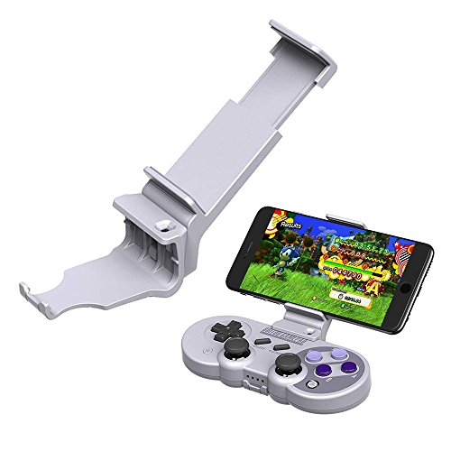 Mosto 8Bitdo Clip Holder Bracket for 8Bitdo SN30 Pro & SF30 Pro, Bracket Handgrip Smart Clip for 8Bitdo SN30 Pro & SF30 Pro, Telescopic Stand for 3.5-6 Inch Phones, Galaxy S7 S8 Note 5 & iPhone X