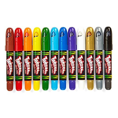 Crayola Twistables Slick Stix Crayons, 12 Count, Oil Pastel Alternative, Ages 3 & Up, Assorted #TOP3