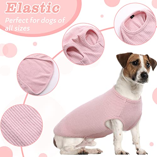 Hundeshirt für Kleine Hunde | Sommer Hund T-Shirt Atmungsaktiv & Leicht | Weich & Bequem, Rundhals Design | Hunde Bekleidung | Chihuahua (Rosa XXS)