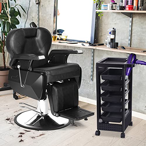 Salon-Trolley-Cart-with-Wheels-Hair-Stylist-Cart-with-Drawers-Hair-Dryer-Tool-Holder-and-Tint-Bowl-Slot-Black
