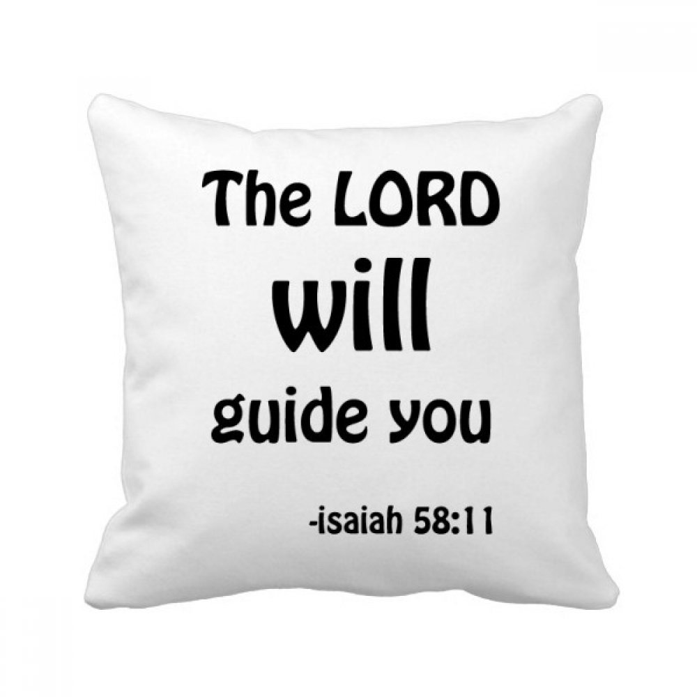 Idée cadeau chrétienne avec ce coussin Christian Quotes 40x40 cm multicolore