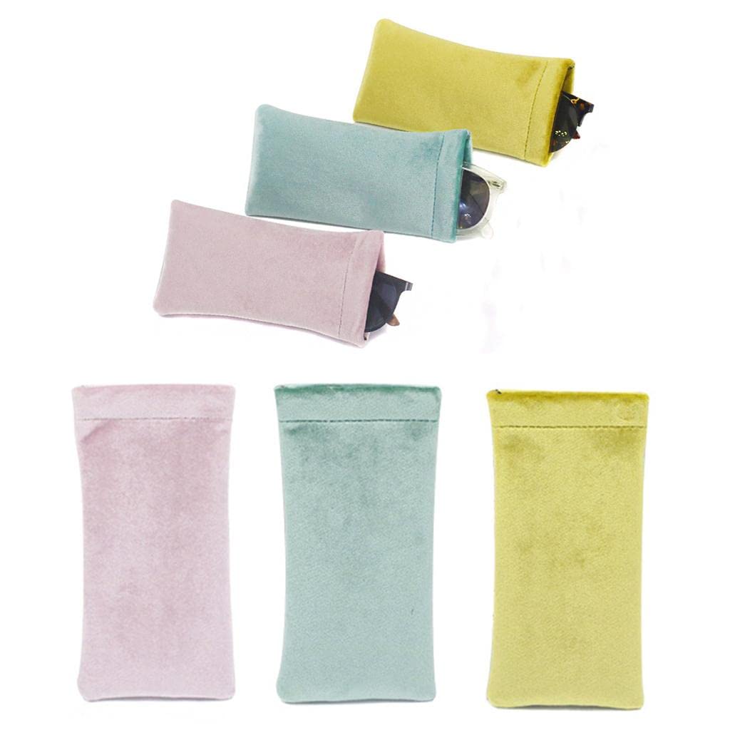 Portable Spectacles Glasses Case Holder Eyewear Pouches Storage Bag Yellow-image-40
