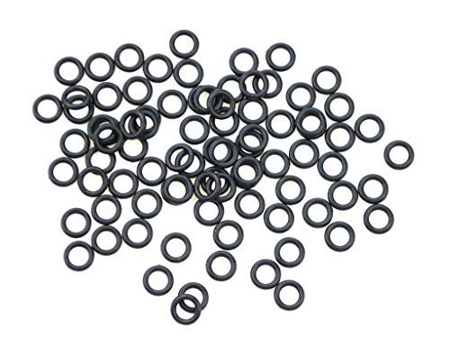Nicer-S Wacky Worm Rig Tool Or Wacky O-Rings for Wacky Rigging Plastic Senko Style Worms & StickBaits Includes Lanyard (100 Pcs Black O-Rings)