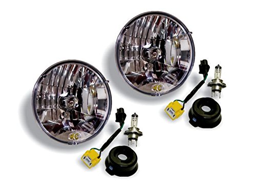 Kc Hilites 42302 H4 Headlight Conversion Kit For Jeep Jk, Chrome, Size:- 7 Inches Diameter #TOP1