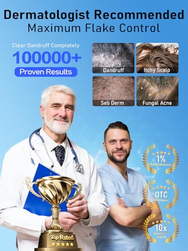 Gembooxt Anti Dandruff Shampoo【10x Dandruff Control】 Ketoconazole Shampoo 1% 【Maximum OTC Strength & Clinically Effective】 for Seborrheic Dermatitis, Itchy Scalp, Antifungal Treatment for Men & Women - Image 2